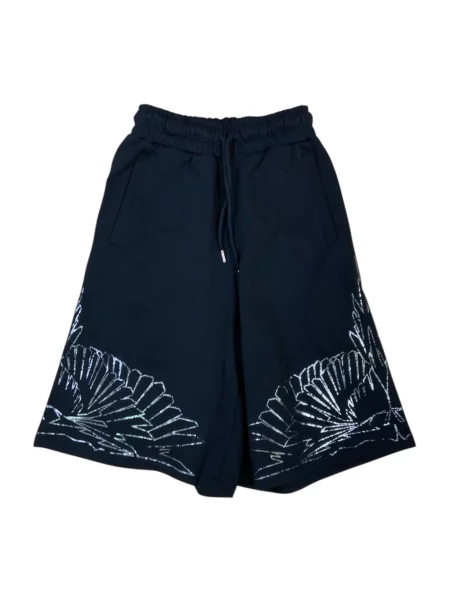 Bermudy Marcelo Burlon z nadrukiem czarne