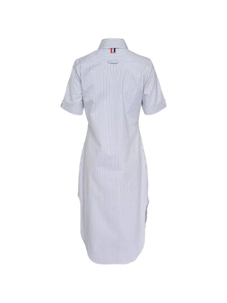 Rochie tip cămașă Thom Browne cu dungi alb