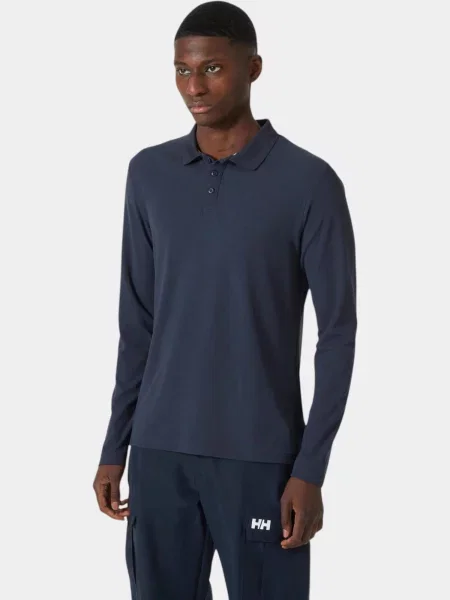 Koszulka Polo Helly Hansen Crewline Ls niebieska