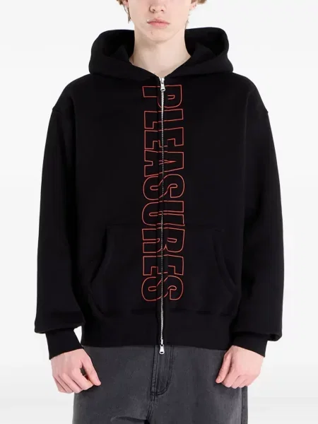 Svetr Pleasures s kapucí černý