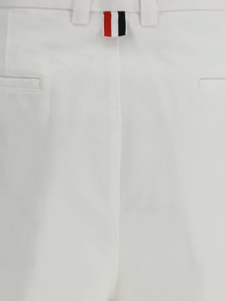 Pantaloni chino Thom Browne alb