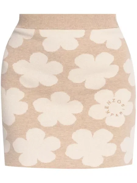 Fustă Kenzo cu model floral tricotate