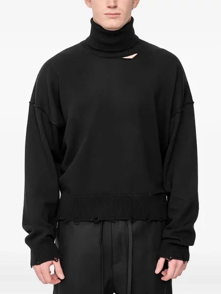 Sweter Andrea Ya'aqov z przetarciami czarny