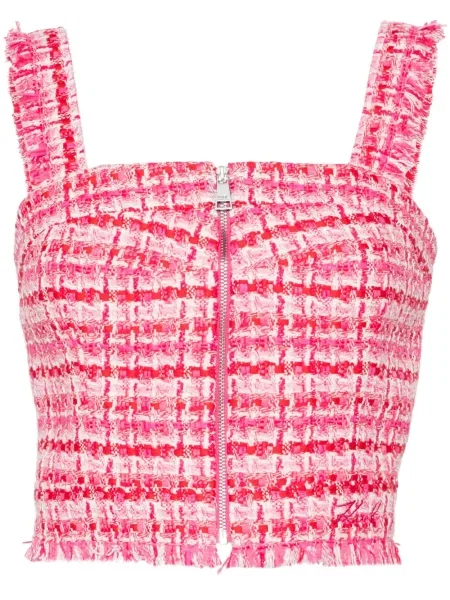 Decupat bouclé top Karl Lagerfeld