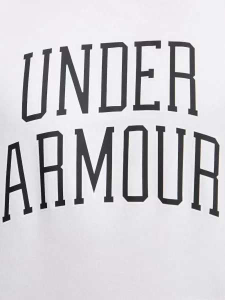 Hanorac cu glugă Under Armour cu imagine alb