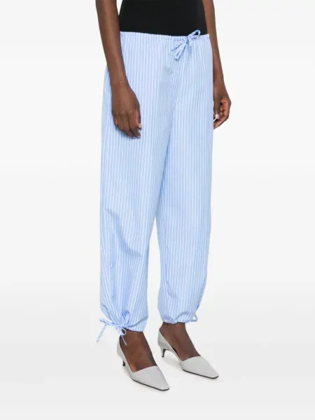 Pantaloni Toteme cu cordon albastru