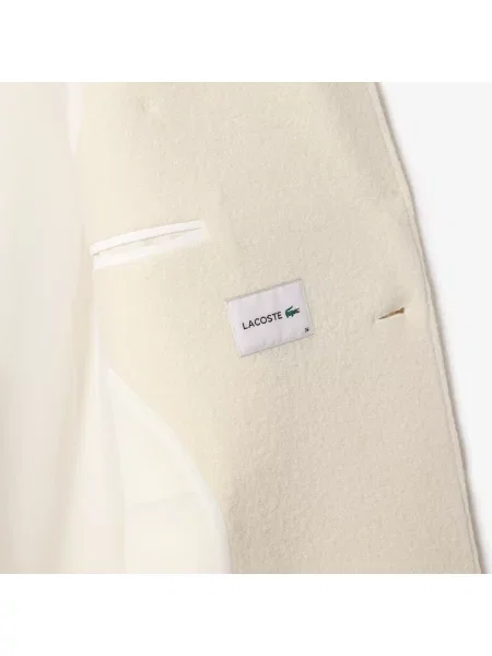 Lacoste Długi Wełniany Płaszcz Premium