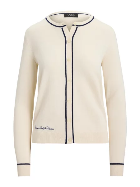 Lauren Ralph Lauren Geacă tricotată crem / închis albastru