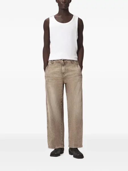 Blugi cu picior larg Allsaints maro