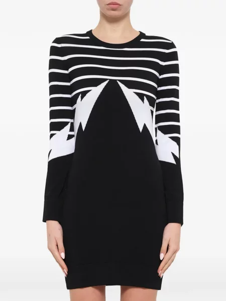 Rochie mini Neil Barrett tricotate negru