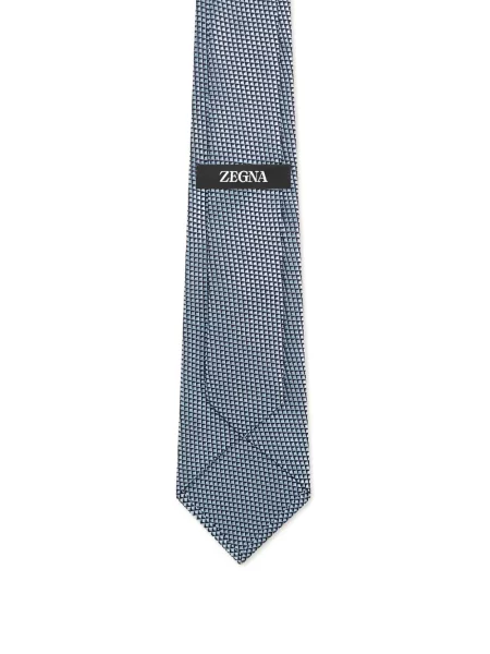 Cravată Zegna de mătase albastru
