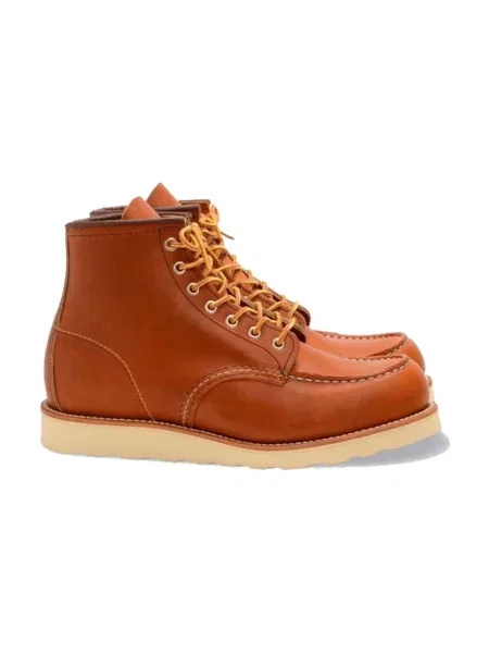 Botki Red Wing Shoes skórzane klasyczne czerwone