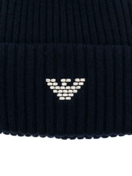 Шапка Emporio Armani синьо