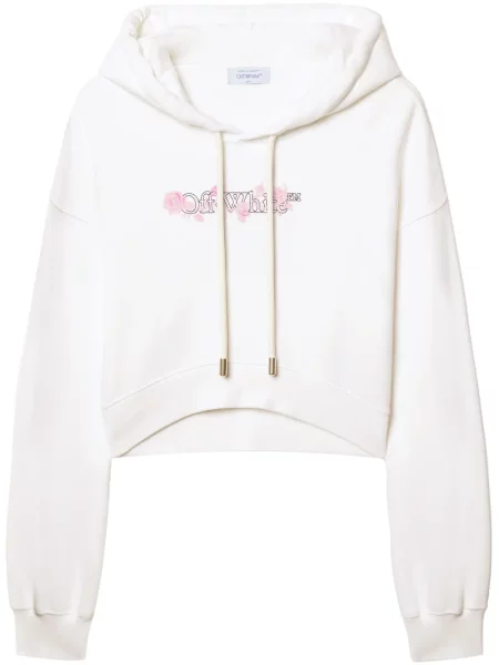 Hanorac cu glugă Off-white alb