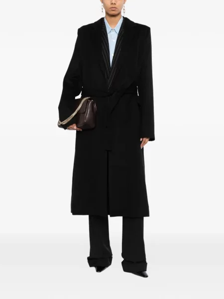 Cu centură palton Tom Ford negru