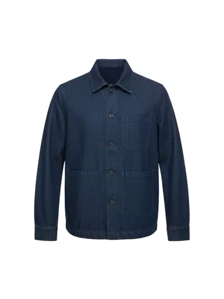 Kurtka jeansowa Tintoria Mattei 954 niebieska