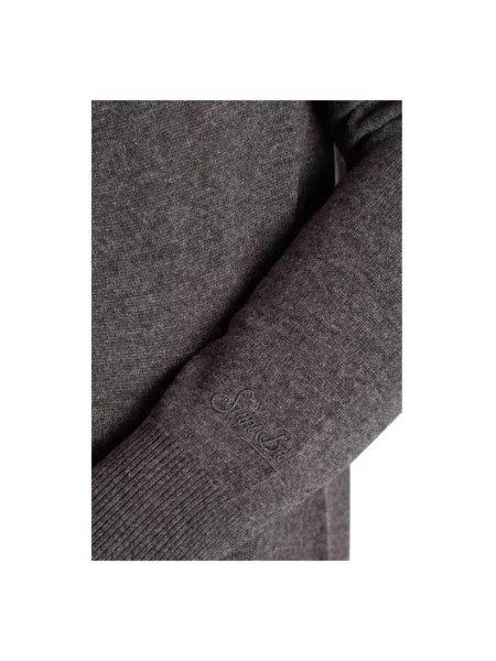 Sweter Mc2 Saint Barth wełniany szary