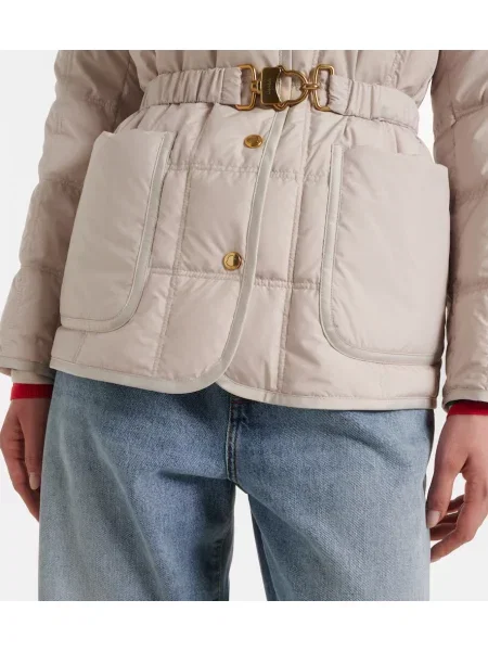Geacă cu puf Moncler bej