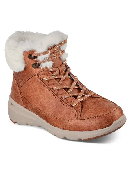 Škornji Skechers Glacial Ultra Cozyly Brown rjava