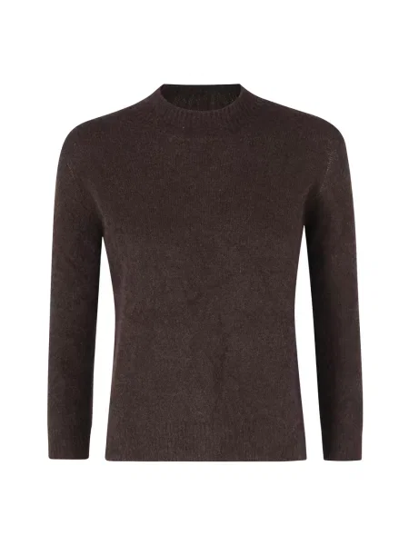 Sweter z golfem Roberto Collina brązowy
