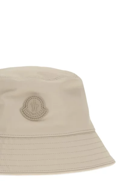 Pălărie bucket Moncler cu autograf negru