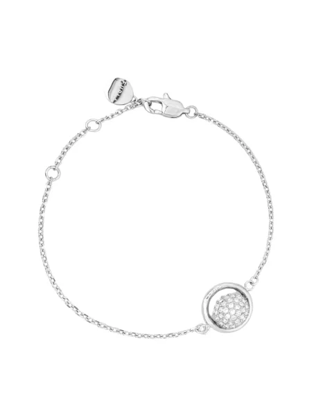 Furla bransoletka metalowa szara