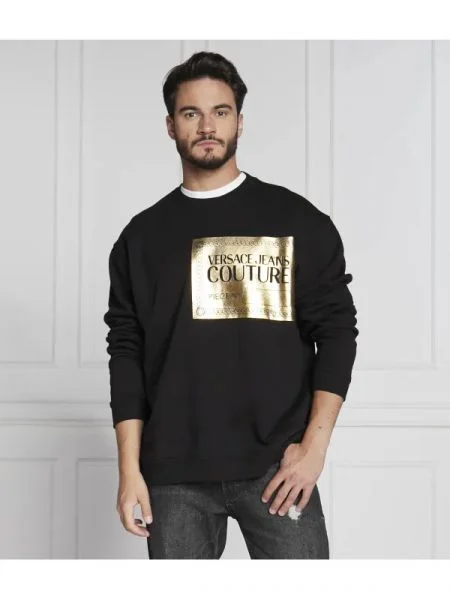 Versace Jeans Couture Hanorac | Relaxed fit negru