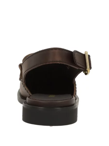Pantofi loafer Miu Miu slingback maro