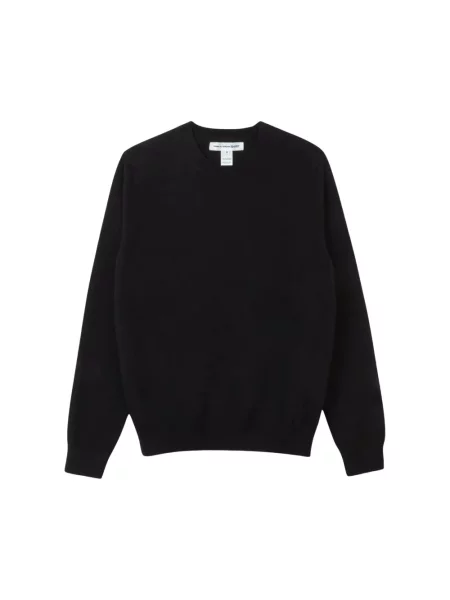 Koszula Comme Des Garcons z nadrukiem wełniana niebieska