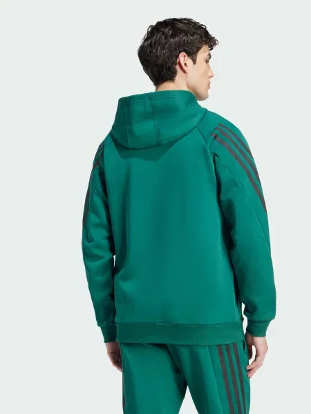 Свитер Adidas в полоску зеленый