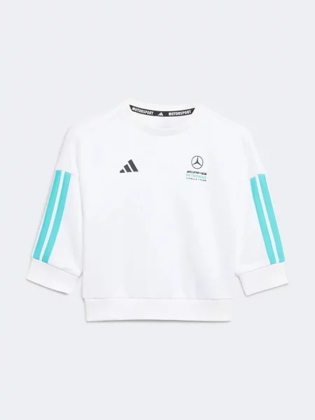 Adidas Performance Detská tepláková súprava MERCEDES biela