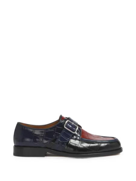 Pantofi loafer Marni din piele cu cataramă negru