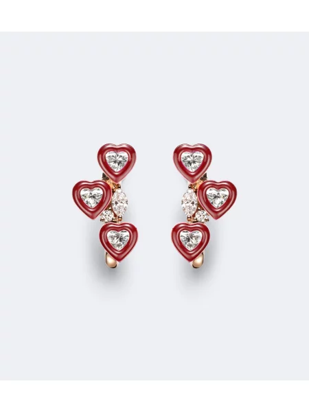 Kolczyki Kamyen czerwone