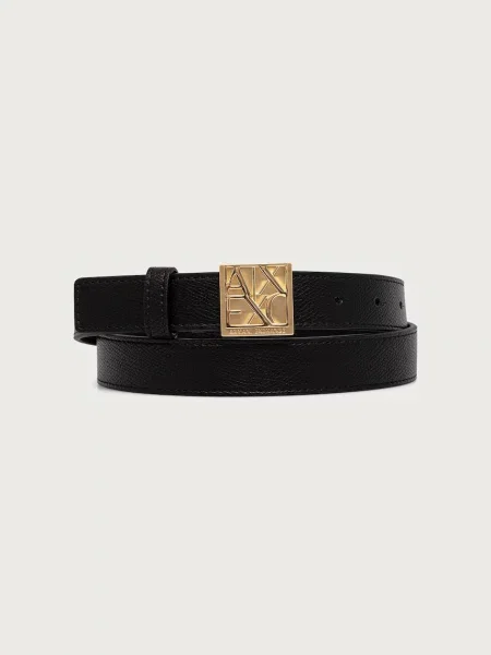 Armani Exchange curea pentru femei cu imitație de piele negru