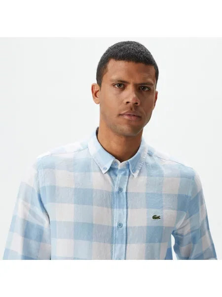 Рубашка Lacoste голубая