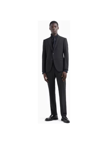 Garnitur Emporio Armani wełniany czarny