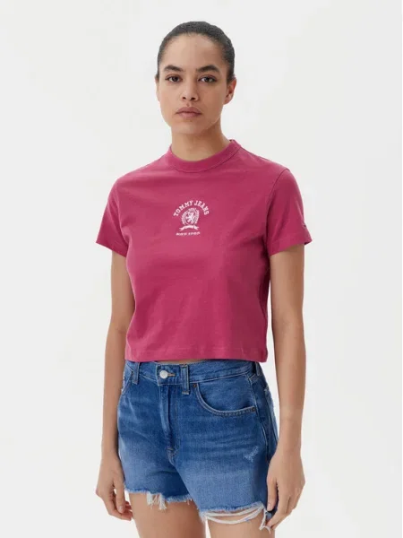 Tommy Jeans Tricou Varsity roz