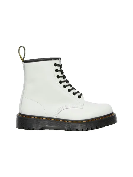 Botine Dr. Martens alb