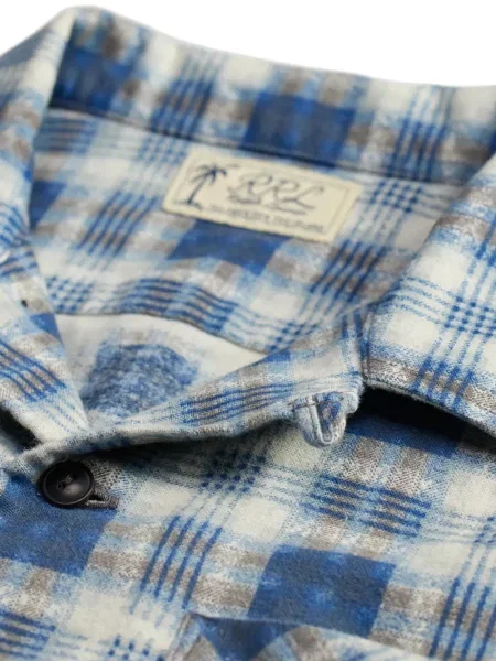 Καρό μπλούζα Ralph Lauren Rrl μπλε