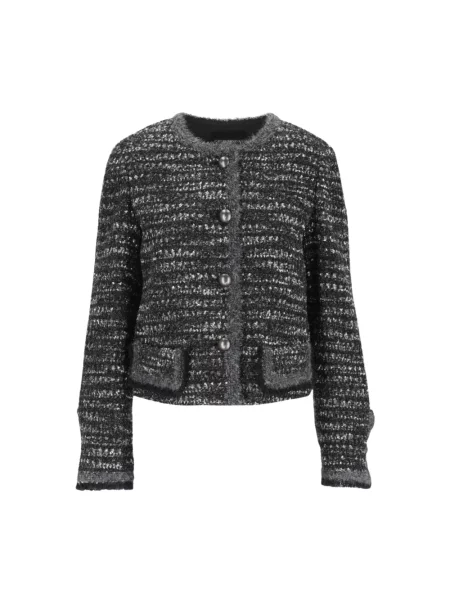 Marynarka Emporio Armani tweedowa szara