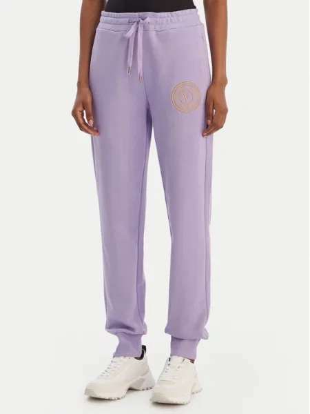 Versace Jeans Couture Παντελόνι φόρμας μωβ