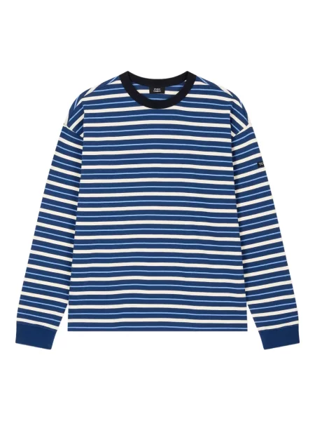 Tricou Studio Tomboy cu dungi lung albastru