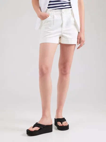 ONLY Pantaloni cu cute ONLNEW CUBA' alb