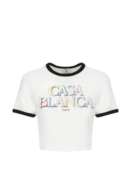 Decupat tricou Casablanca cu imagine alb