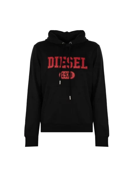 Bluza z kapturem Diesel z kapturem czarna
