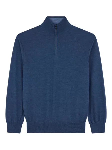 Pulover Paul & Shark de jumătate de fermoar albastru