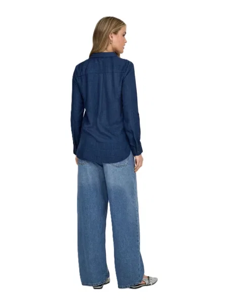 ONLY Bluză ONLRILLO MELLI denim albastru