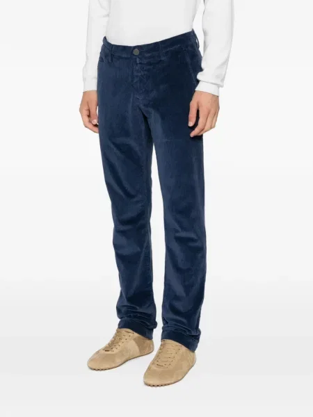 Pantaloni Jacob Cohën de catifea cord albastru