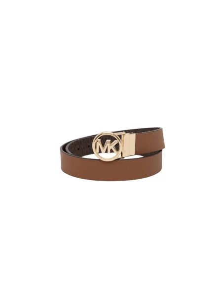 MICHAEL Michael Kors pasek dwustronny brązowy