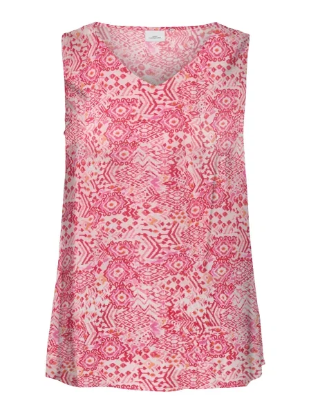 ONLY Carmakoma Bluză CARMARRAKESH portocaliu / roz deschis / roșu alb